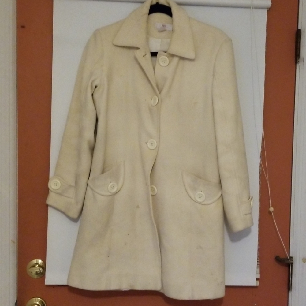 Cream dress coat